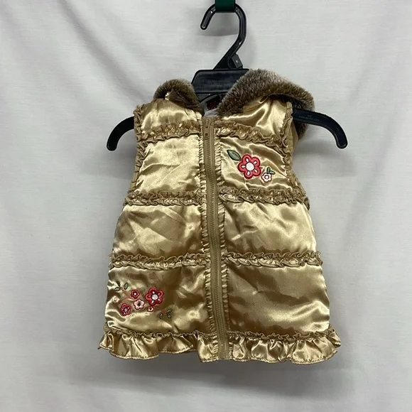 Little Lass Girl’s Hooded Vest Size 18 months - Picture 3 of 5